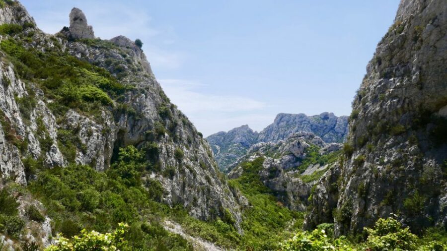 Marseille: Sormiou Calanque Half-Day Hiking Tour w/Swimming - The first hike: valley scrubland and the climb to the ridge